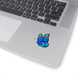 Butterfly Sticker on Laptop - Reversing Diabetes Merchandise